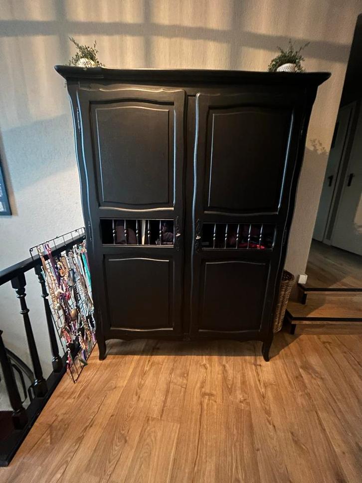 Brocante Kledingkast - 130x59x175cm, Huis en Inrichting, Kasten | Kledingkasten, Gebruikt, 150 tot 200 cm, 100 tot 150 cm, 50 tot 75 cm