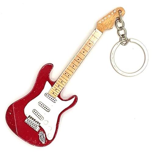 Mark Knopfler Dire Straits gitaar sleutelhanger van hout, Verzamelen, Muziek, Artiesten en Beroemdheden, Nieuw, Foto of Kaart