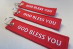 Nieuw : God Bless You Sleutelhangers ( Rood ), Verzamelen, Sleutelhangers, Nieuw, Overige typen, Verzenden