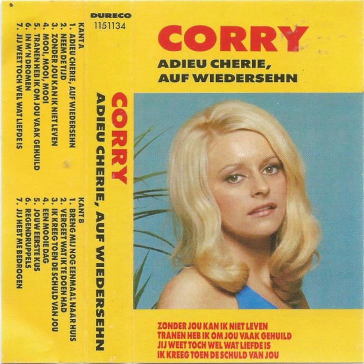 CORRY KONINGS - ADIEU CHERIE, AUF WIEDERSEHN (MC), Cd's en Dvd's, Cassettebandjes, Zo goed als nieuw, Origineel, Nederlandstalig