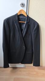 Colbert Zara Man met leren biezen, Kleding | Heren, Ophalen of Verzenden, Zo goed als nieuw, Zwart