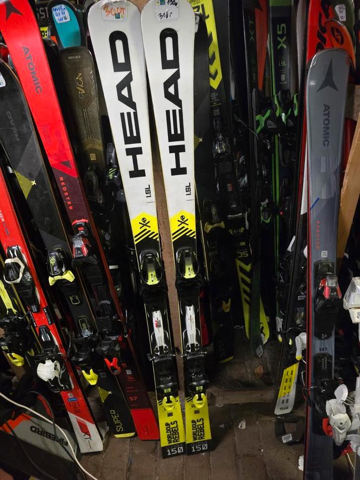 150cm HEAD I.SL WORLDCUP REBELS NP900 SL GEVORDERDEN, Sport en Fitness, Skiën en Langlaufen, Zo goed als nieuw, Ski's, Skiën, Head