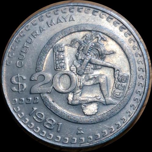 95# Mexico 20 Pesos 1981 km486, Postzegels en Munten, Munten | Amerika, Midden-Amerika, Ophalen of Verzenden