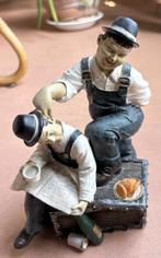 Laurel & Hardy spaarpot, keramiek, Ophalen of Verzenden, Zo goed als nieuw, Steen, Aardewerk of Keramiek