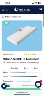 Maan matras 120x200cm, Huis en Inrichting, Slaapkamer | Matrassen en Bedbodems, Ophalen, Zo goed als nieuw, Twijfelaar, 120 cm