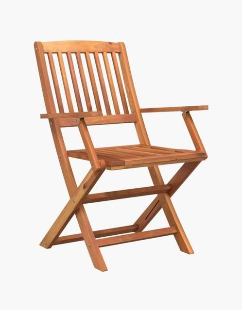Tuinstoel Acaciahout - Inklapbaar, Tuin en Terras, Tuinstoelen, Nieuw, Hout, Inklapbaar, Ophalen of Verzenden