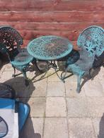 gietijzeren bistro set, Ophalen of Verzenden, Gebruikt, Overige materialen, 2 zitplaatsen
