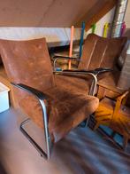Twee leren stoelen - Gebruikt, Ophalen, Gebruikt, Twee