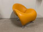 Leolux Papageno Gele Design Stoel + Kussen, Ophalen, Design, Zo goed als nieuw, 75 tot 100 cm