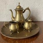 Vintage messing koper India E.P.N. koffieset, Antiek en Kunst, Antiek | Koper en Brons, Ophalen of Verzenden, Koper
