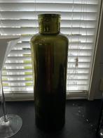 Groene vaas hoog, Huis en Inrichting, Woonaccessoires | Vazen, Ophalen of Verzenden, Minder dan 50 cm, Groen, Glas