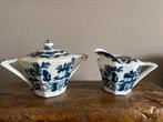 Japans blauw/wit suikerpot+melkkannetje, Antiek en Kunst, Ophalen of Verzenden