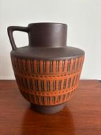 vintage vaas mid century vazen retro, Gebruikt, Overige kleuren, Aardewerk of Porselein, Ophalen of Verzenden
