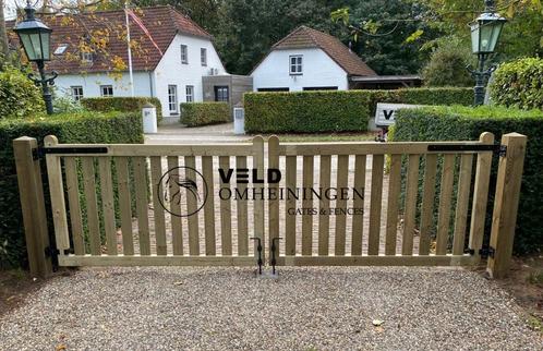Poort, Tuinpoort, Hek, Weidepoort, Toegangspoort, Oprit, Tuin en Terras, Tuinpoorten, Nieuw, Draaipoort, Hout, 100 tot 150 cm