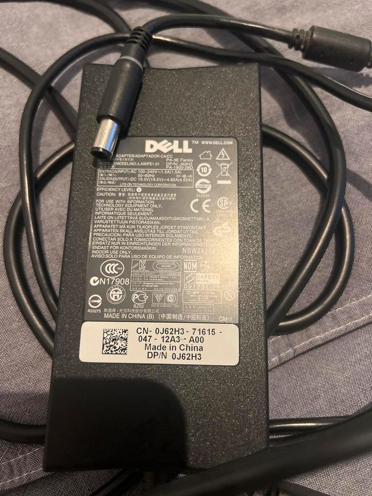 Dell Laptop Oplader - Getest & Werkend!, Computers en Software, Laptop-opladers, Gebruikt, Ophalen of Verzenden