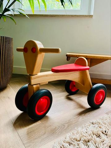 Van Dijk Toys houten loopfiets rood ZGAN beschikbaar voor biedingen