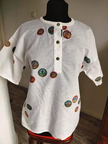 Vintage Top met Unieke Print beschikbaar voor biedingen