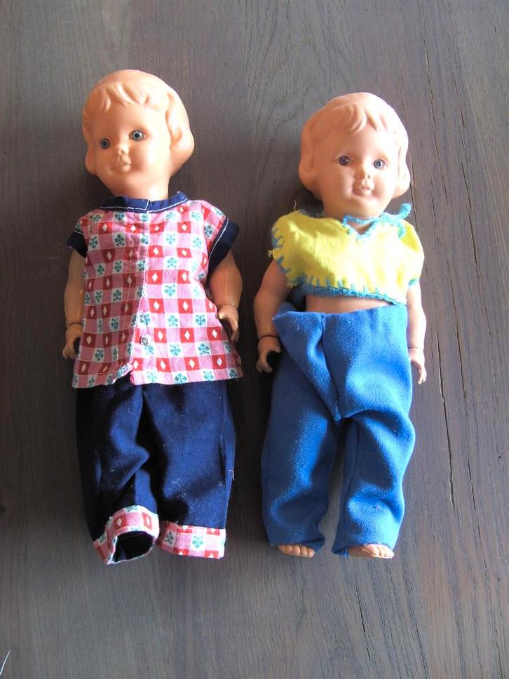 2 mooie oude Wildebras poppen, Verzamelen, Poppen, Zo goed als nieuw, Pop, Ophalen of Verzenden