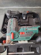Parkside decoupeerzaag met accu en lader draadloos, Ophalen, Decoupeerzaag, Zo goed als nieuw, 30 tot 70 mm