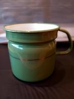 Groene ouderwetse emaille melkkan, Antiek en Kunst, Antiek | Emaille, Ophalen