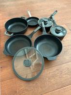 Set van 6 Berghoff Leo Stone downdraft pannen, Huis en Inrichting, Aluminium, Pannenset, Ophalen of Verzenden, Zo goed als nieuw
