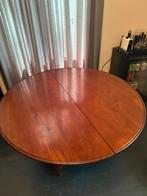 Mooie antieke ronde tafel uitschuifbaar, Ophalen, Gebruikt, 100 tot 150 cm, Rond