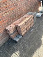 Tegels 30x20x6,5 grijs en rood, Tuin en Terras, Tegels en Klinkers, Ophalen, Zo goed als nieuw, Beton, Terrastegels