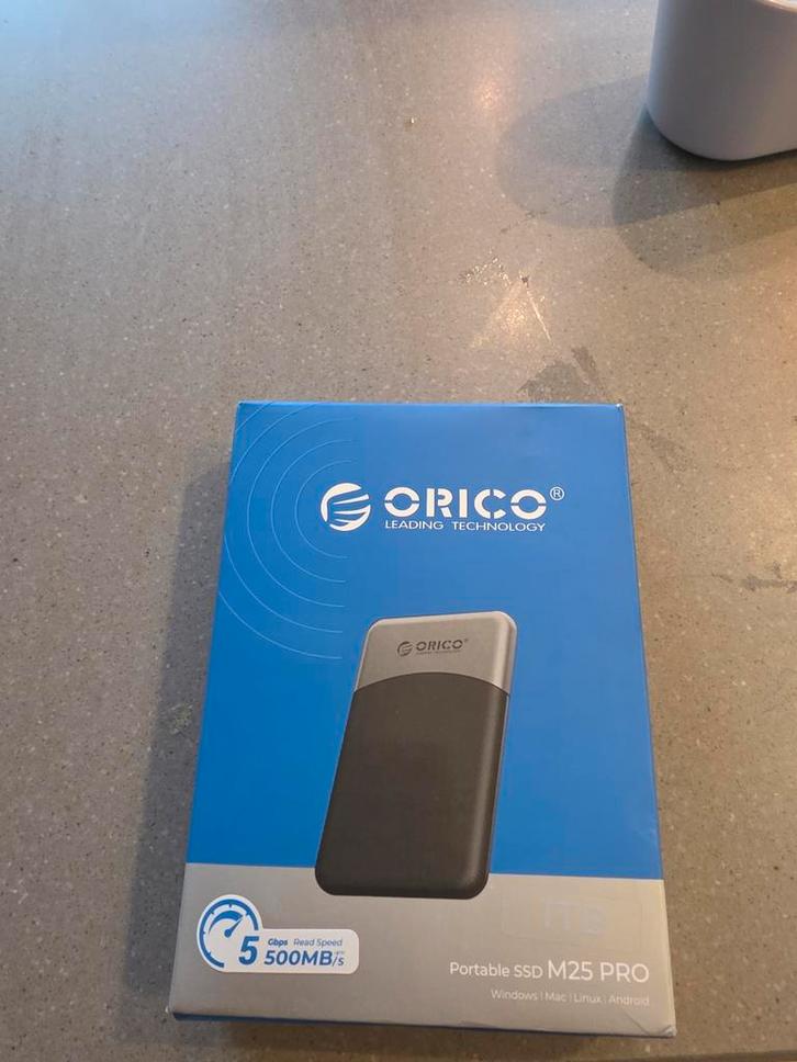 Orico Portable SSD M25 Pro 1TB, Computers en Software, Harde schijven, Nieuw, Laptop, Extern, SSD, USB, Ophalen of Verzenden