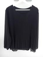 Dames plissen blouse maat M zwart, Kleding | Dames, Ophalen of Verzenden, Zo goed als nieuw, Maat 42/44 (L), Zwart