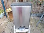 siplehuman rvs afvalbak, Huis en Inrichting, Woonaccessoires | Prullenbakken, 40 liter of meer, Ophalen, Gebruikt, Rvs