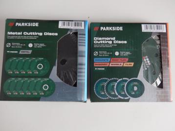 2 x Parkside slijp/snij-schijven. beschikbaar voor biedingen