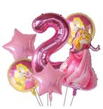 Doornroosje ballonnen cijfer 2,3 en 4, Ophalen of Verzenden, Nieuw, Versiering, Verjaardag