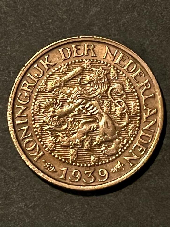 1 cent Wilhelmina uit 1939, Postzegels en Munten, Munten | Nederland, 1 cent, Koningin Wilhelmina, Ophalen of Verzenden