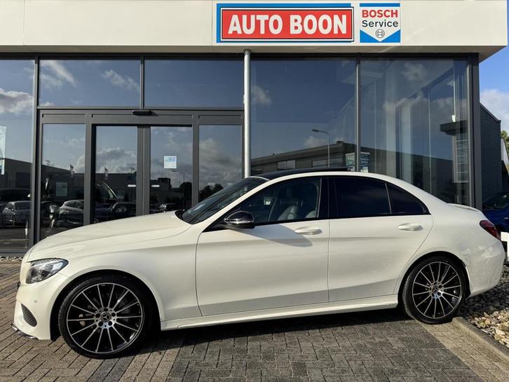 Mercedes-Benz C-klasse 180 AMG 156PK PREST AUTOM. PANO/LEER/, Auto's, Mercedes-Benz, Bedrijf, Te koop, C-Klasse, ABS, Airbags