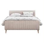 Bed Lieke 180x200 + matrassen en verstelbare bodem, Huis en Inrichting, Slaapkamer | Bedden, Ophalen, Verstelbaar, Beige, Tweepersoons