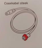 NIEUW : Coax kabel steek 1 mtr, Audio, Tv en Foto, Audiokabels en Televisiekabels, Nieuw, Coaxiale kabel, Ophalen