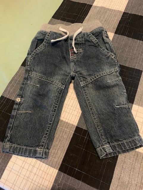 Blauwe spijkerbroek van de Zeeman. Maat 74, Kinderen en Baby's, Babykleding | Maat 74, Zeeman, Broekje, Ophalen of Verzenden, Zo goed als nieuw