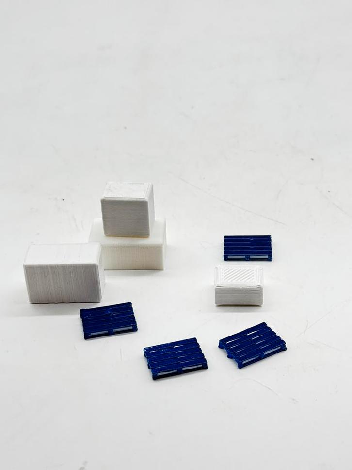 WSI TEKNO CONRAD KAVEL PALLET + Kisten, Hobby en Vrije tijd, Modelauto's | 1:50, Nieuw, Bus of Vrachtwagen, Overige merken, Ophalen of Verzenden