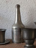 Tinnen Banka kan T.K.F. met deksel, Ophalen of Verzenden