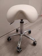 Ergonomische zadel kruk op wielen, Huis en Inrichting, Krukjes, Ophalen, Zo goed als nieuw, Hout
