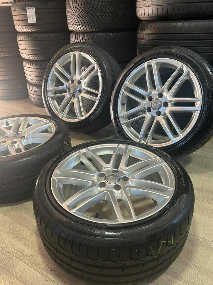 Originele Audi 19 inch + Pirelli P Zero– 5x112, Auto-onderdelen, Banden en Velgen, Banden en Velgen, Zomerbanden, 19 inch, 255 mm