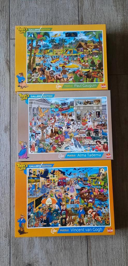 That's Life Gallery Edition Puzzels - 3 stuks, Hobby en Vrije tijd, Denksport en Puzzels, Zo goed als nieuw, Legpuzzel, 500 t/m 1500 stukjes