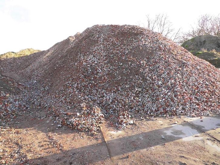 Verkoop en levering van puingranulaat, gebroken puin, Tuin en Terras, Grind, Keien en Split, Nieuw, Overige typen, Overige materialen