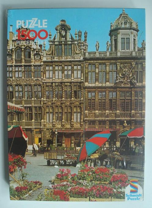 Puzzel - Het grote Plein - Brussel - 1500 stukjes - NIEUW -, Hobby en Vrije tijd, Denksport en Puzzels, Nieuw, Legpuzzel, 500 t/m 1500 stukjes