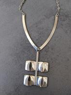 Exclusieve vintage ketting - Art Deco stijl uit Parijs, Gebruikt, Verzenden, Zilver, Overige materialen
