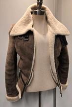 Dames lammy coat pilotenjas - maat S - lamsleer lamsvacht, Ophalen of Verzenden, Zo goed als nieuw, Maat 36 (S), Bruin