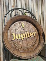 Authentiek reclamebord Jupiler (in de vorm van tondeksel), Ophalen of Verzenden, Zo goed als nieuw, Reclamebord, Plaat of Schild