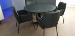 Moderne ronde eettafel 120cm, Ophalen, Rond, Vier personen, 100 tot 150 cm