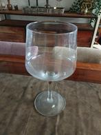 Nieuw. Groot wijnglas / vaas / decoratie, Minder dan 50 cm, Nieuw, Glas, Ophalen