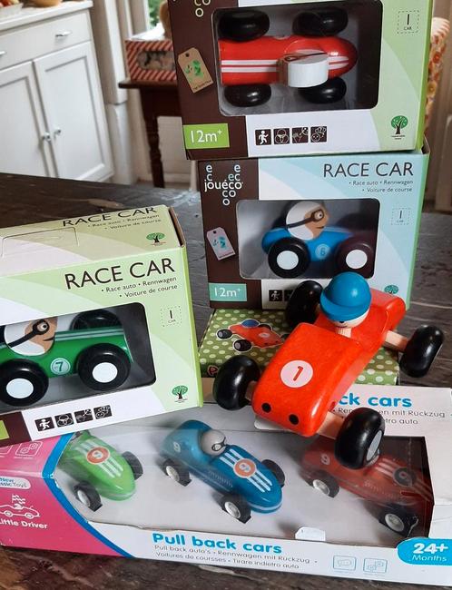 Houten race auto's div. soorten nieuw!, Kinderen en Baby's, Speelgoed | Speelgoedvoertuigen, Nieuw, Ophalen of Verzenden